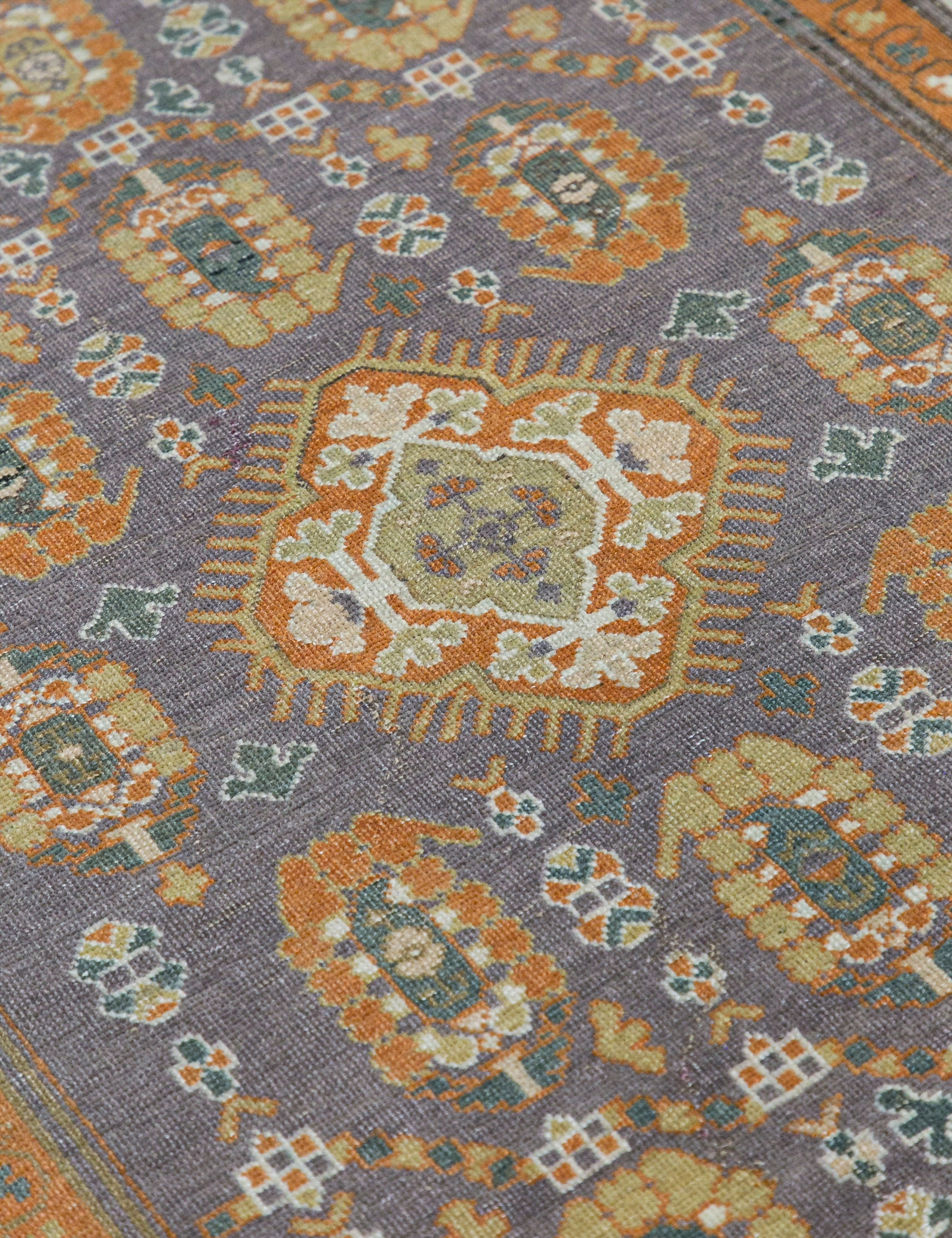 Vintage Turkish Hand-Knotted Wool Rug No. 461, 3'4" x 4'7"