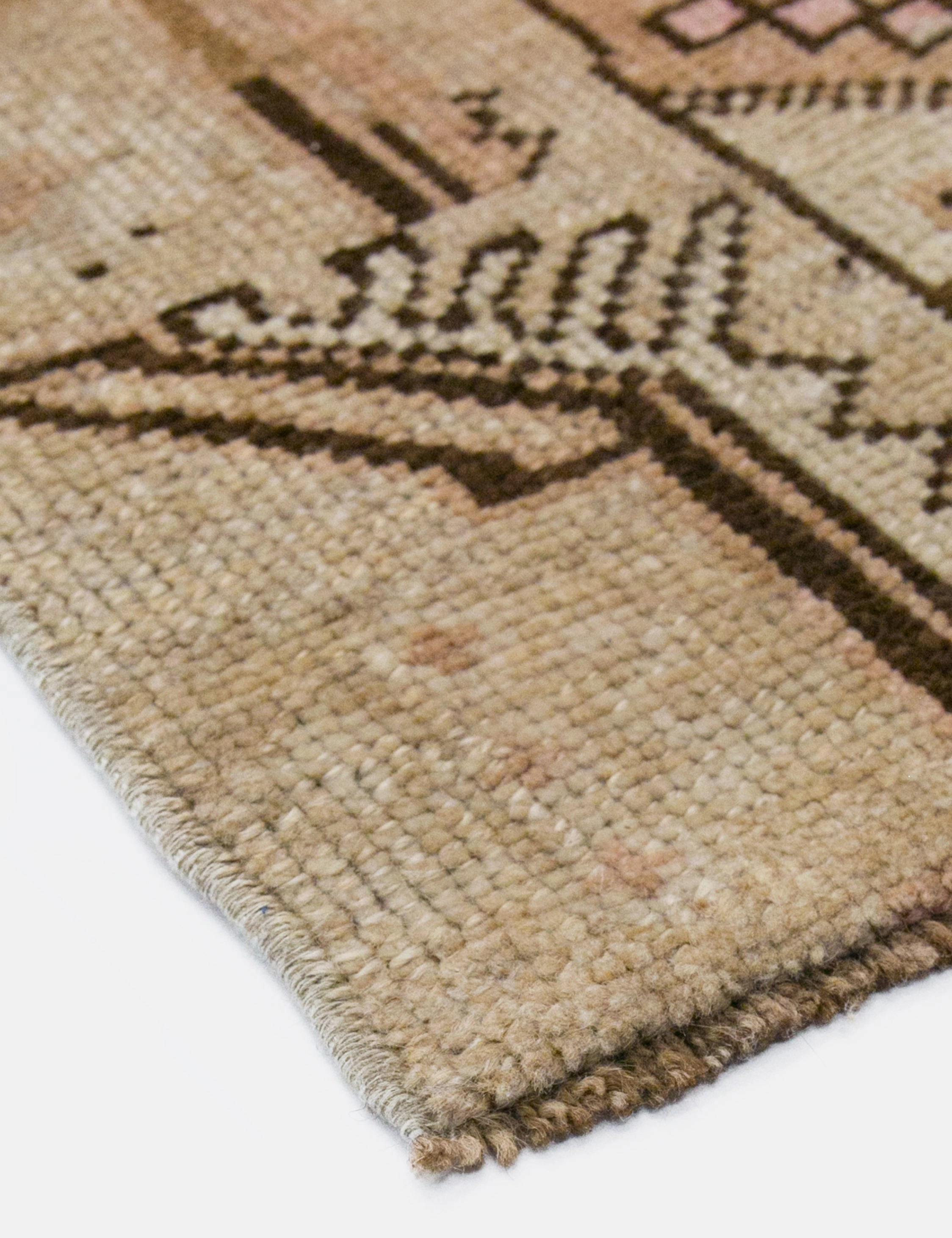 Vintage Turkish Hand-Knotted Wool Runner Rug No. 209, 2'6" x 9'8"