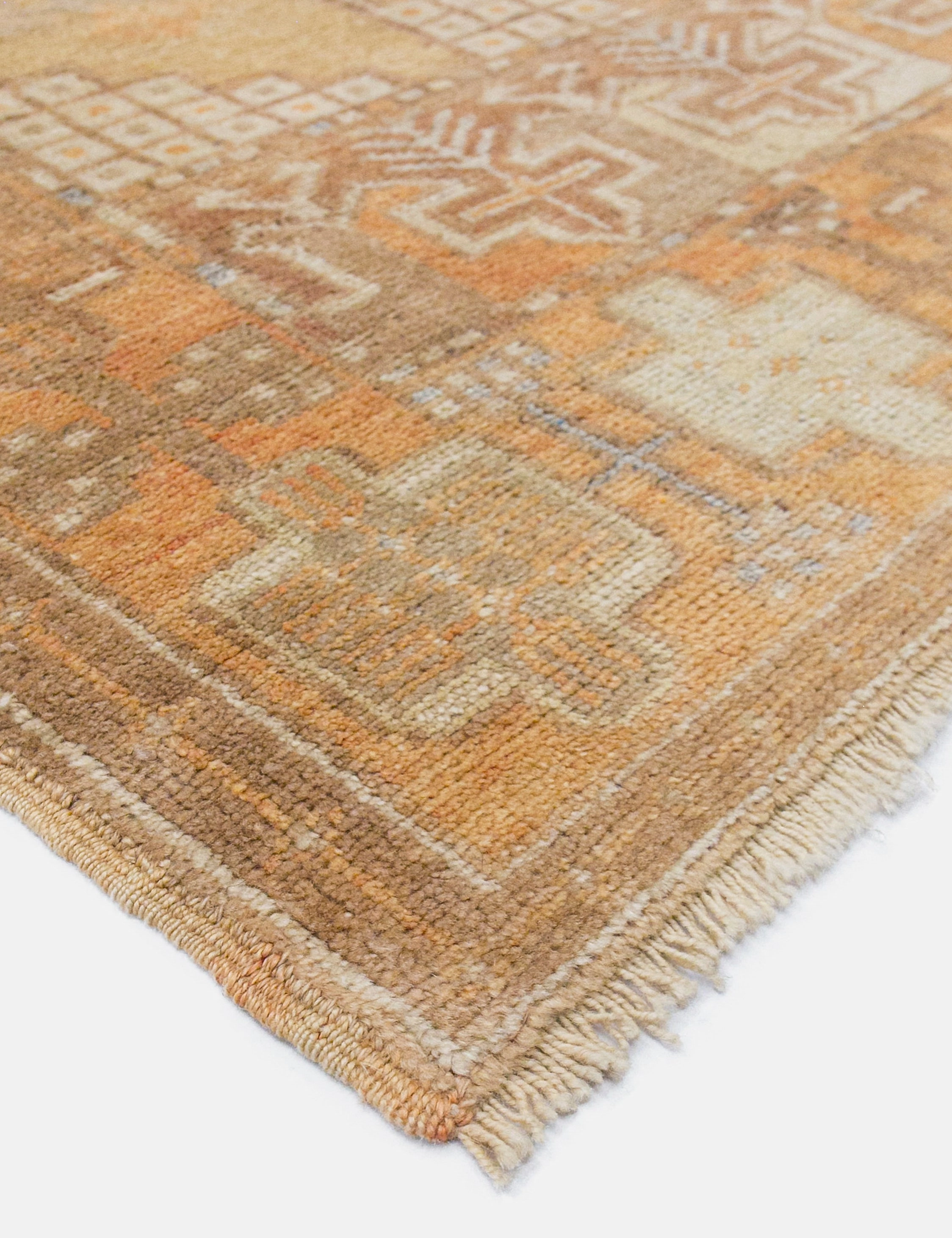 Vintage Turkish Hand-Knotted Wool Runner Rug No. 241, 2'11" x 5'10"