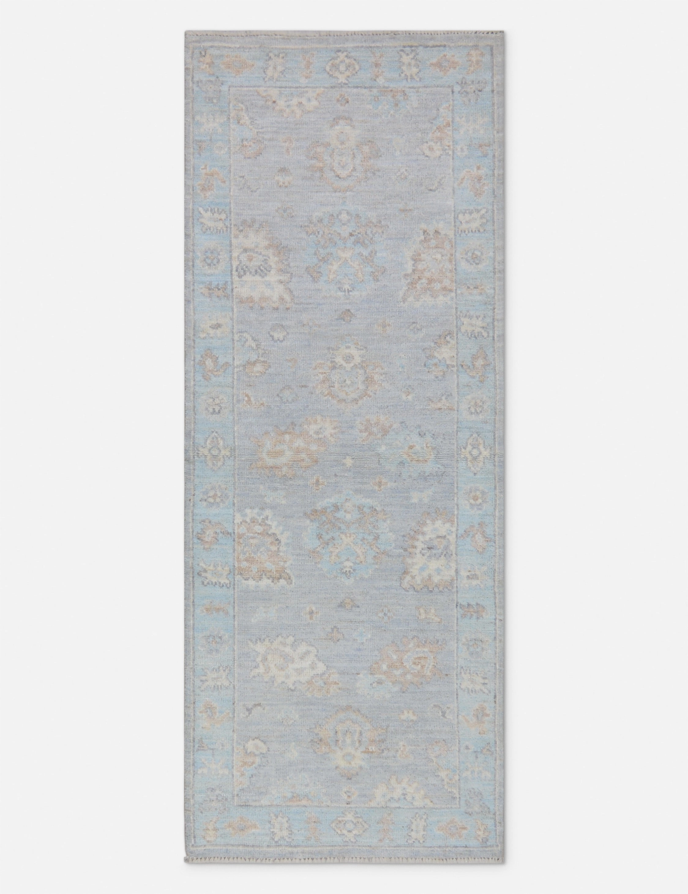 Vintage Turkish Hand-Knotted Wool Runner Rug No. 246, 3'1" x 7'9" trendy fashion rug