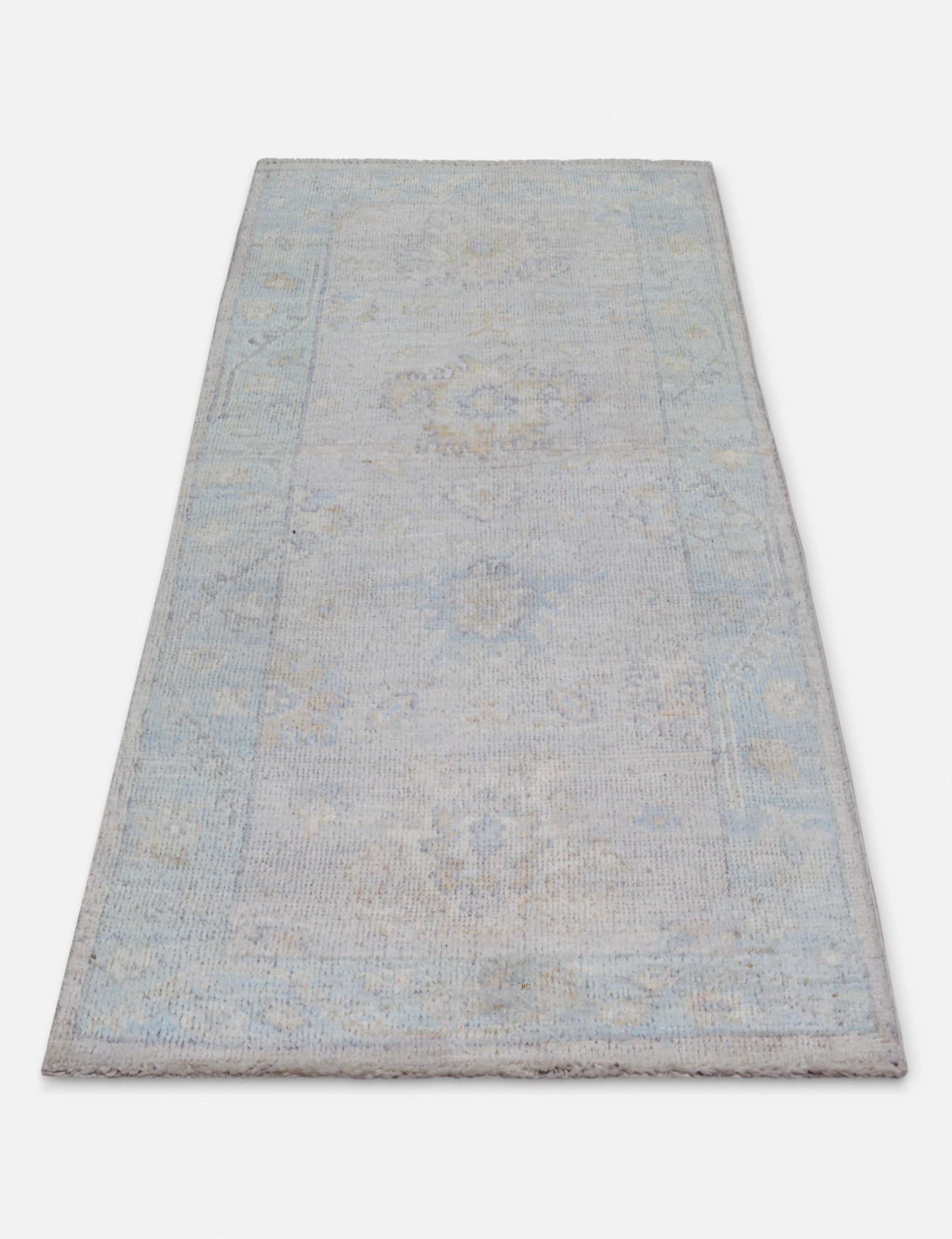 Vintage Turkish Hand-Knotted Wool Runner Rug No. 246, 3'1" x 7'9"