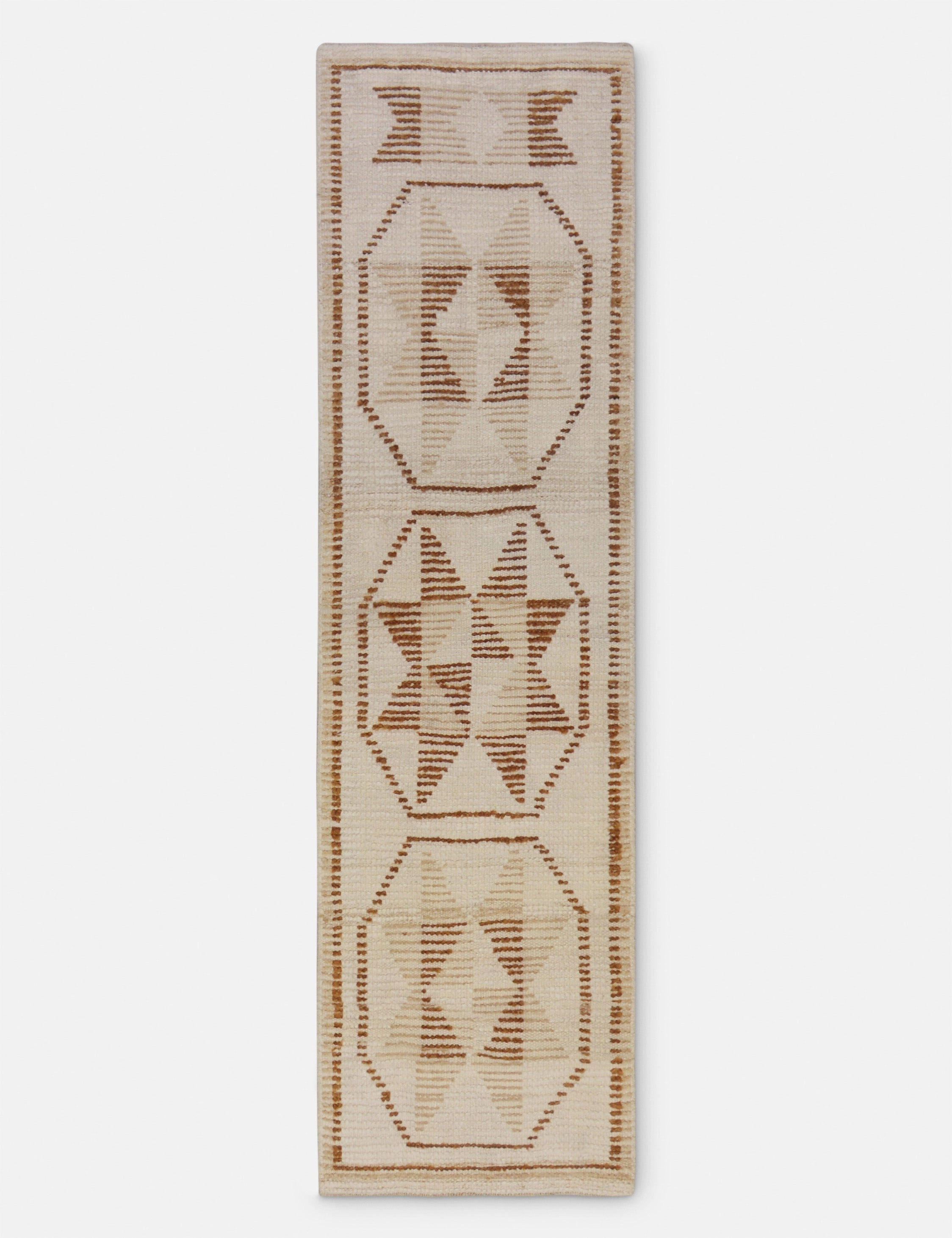 Vintage Turkish Hand-Knotted Wool Runner Rug No. 251, 2'7" x 9'3" trendy fashion rug