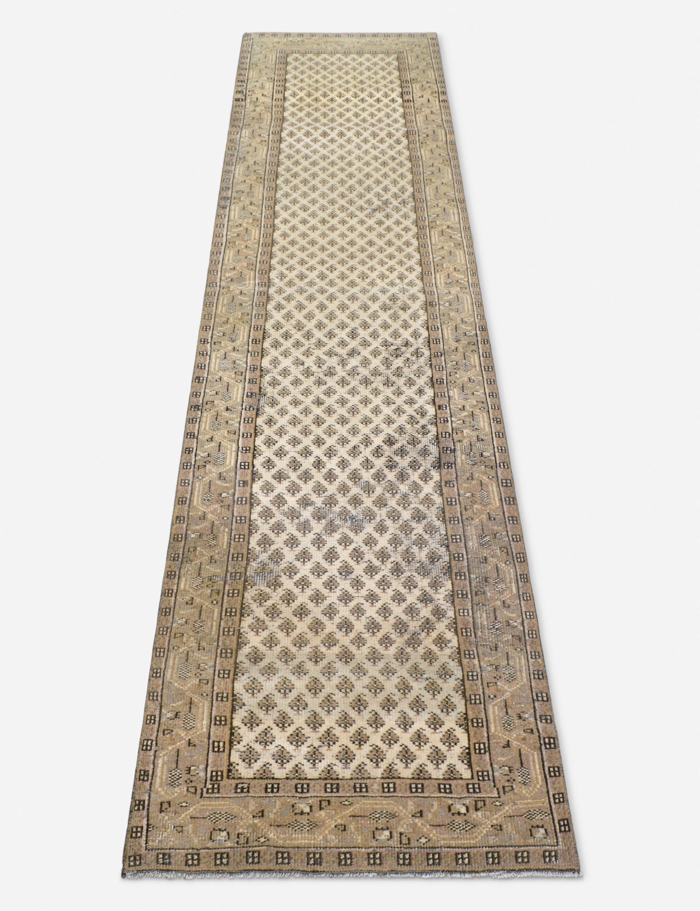 Vintage Turkish Hand-Knotted Wool Runner Rug No. 253, 2'5" x 11'2"