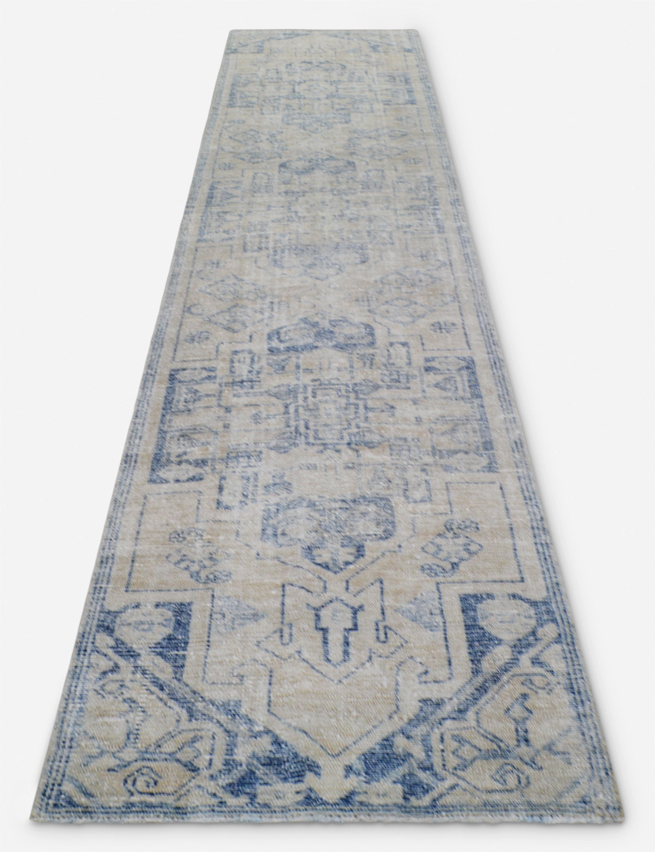 Vintage Turkish Hand-Knotted Wool Runner Rug No. 256, 2'4" x 12'
