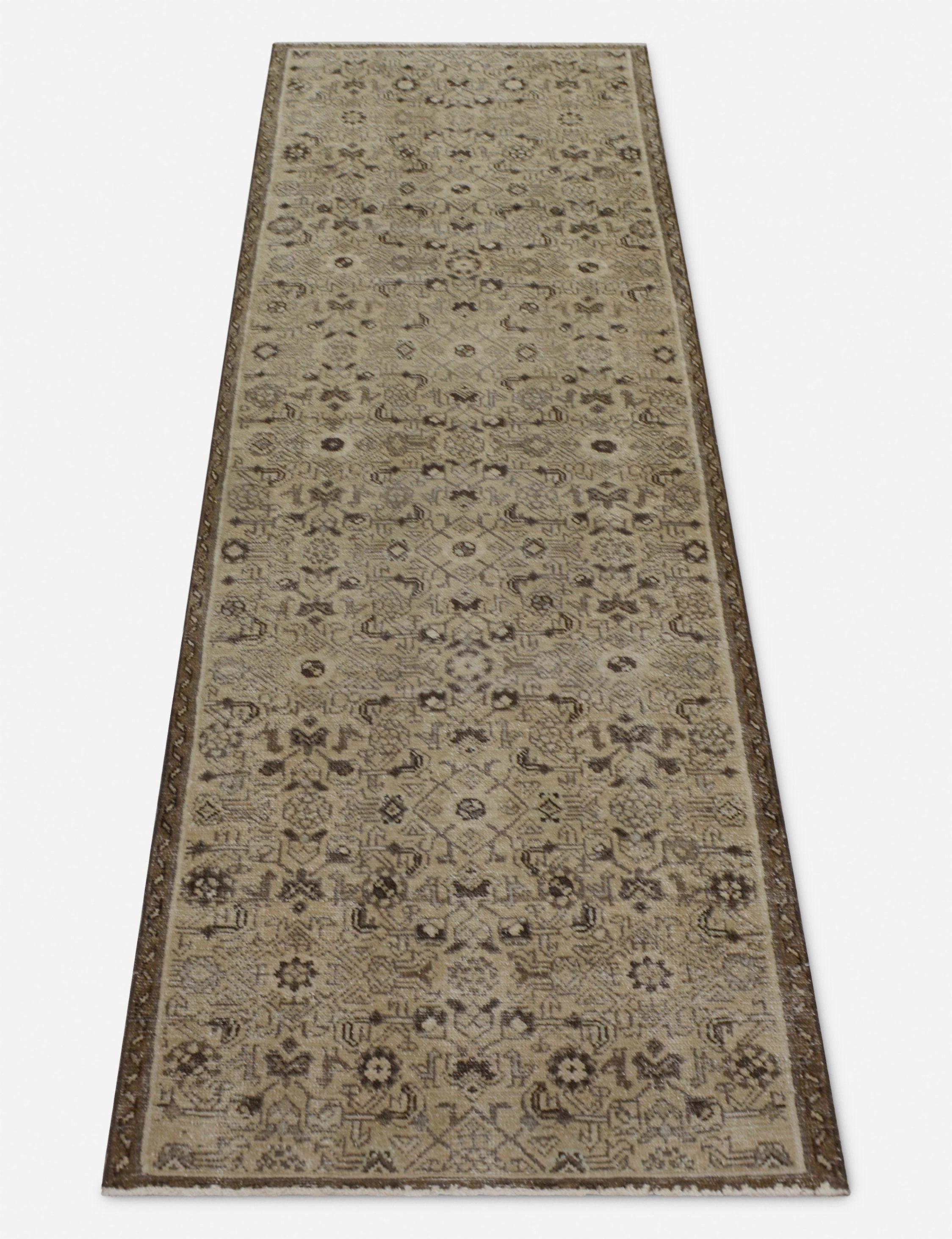 Vintage Turkish Hand-Knotted Wool Runner Rug No. 266, 2'8" x 8'8"