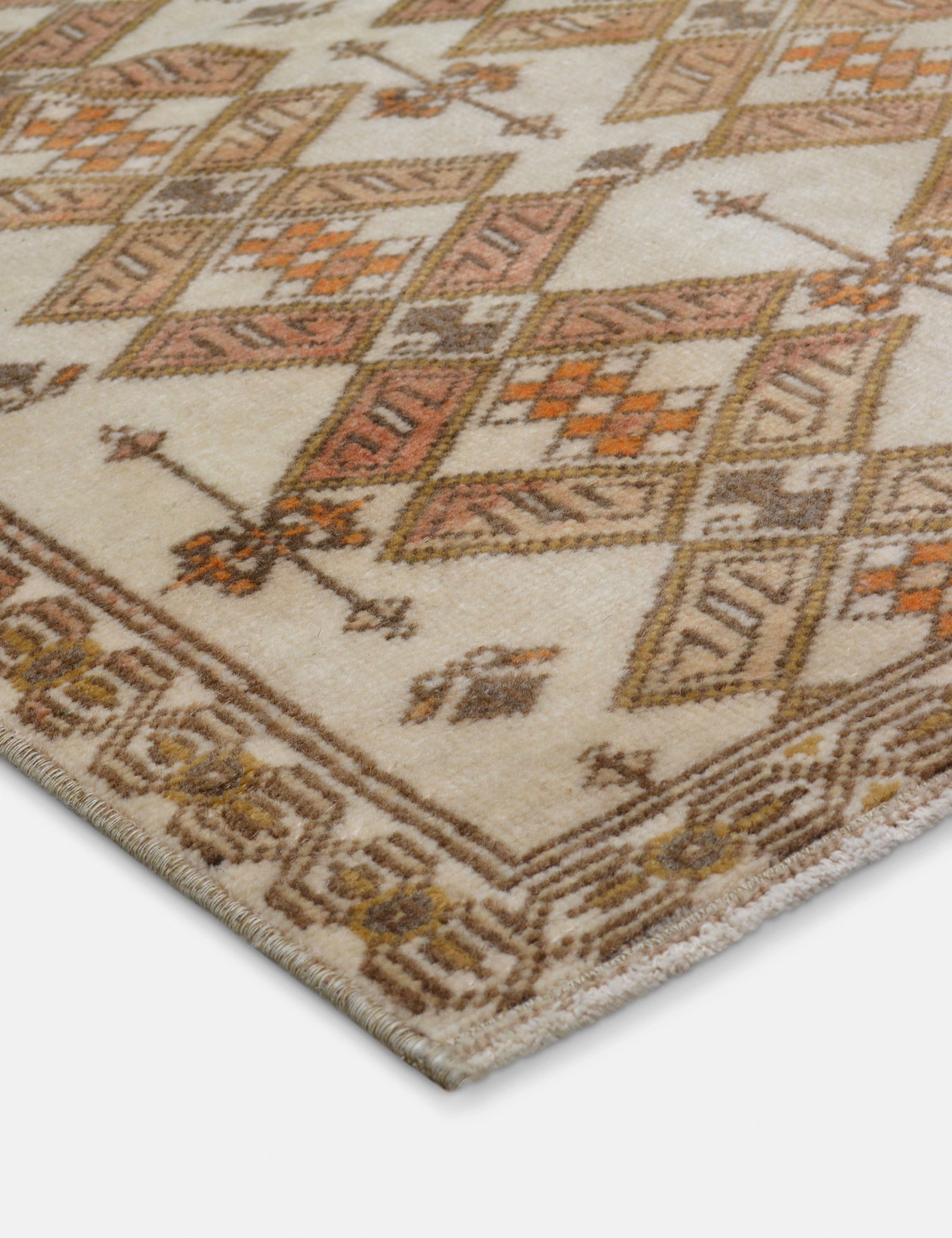 Vintage Turkish Hand-Knotted Wool Runner Rug No. 268, 2'6" x 8'7"