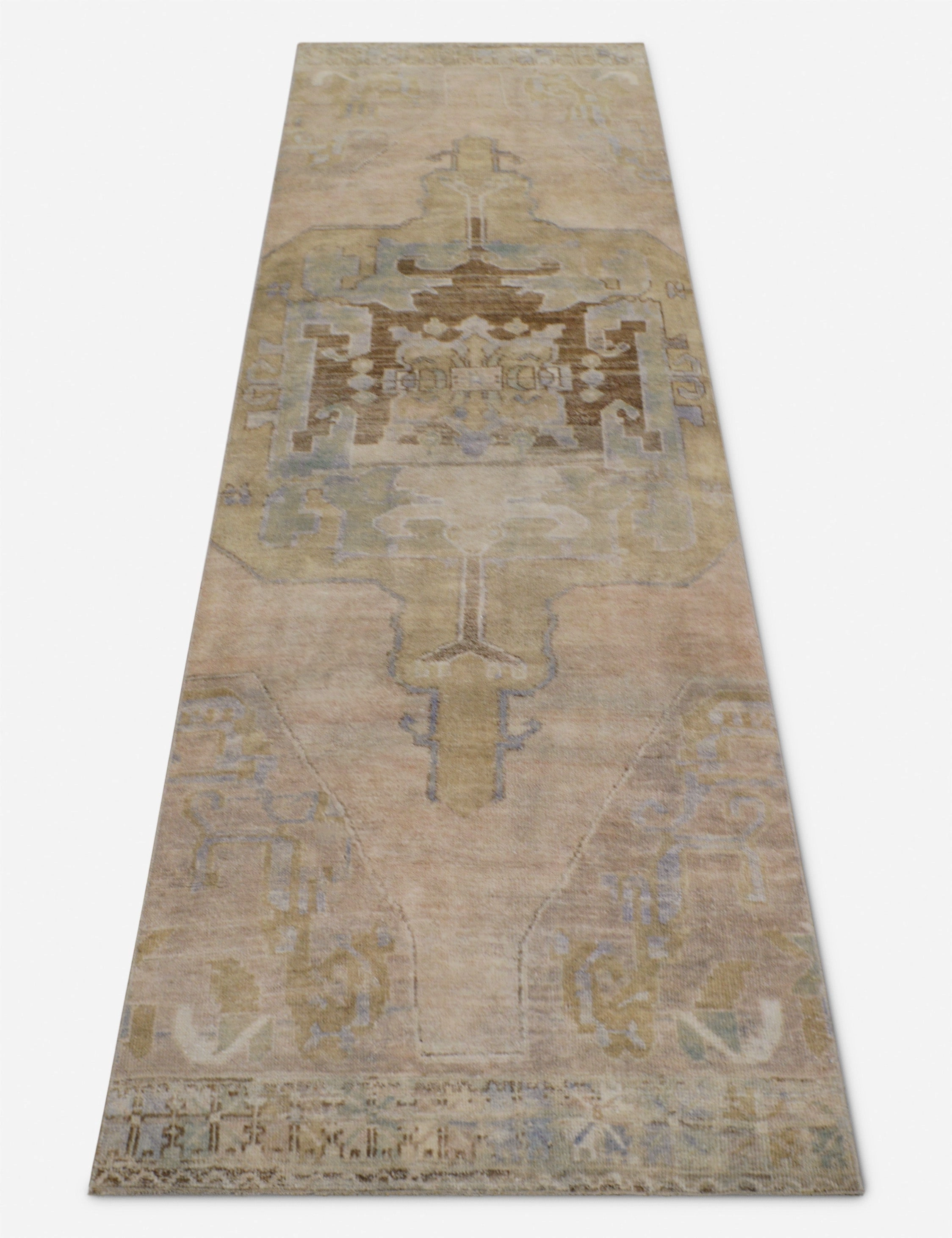 Vintage Turkish Hand-Knotted Wool Runner Rug No. 273, 3'1" x 11'5"