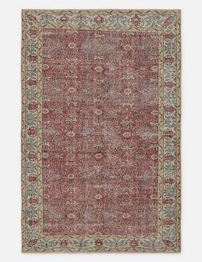 Vintage Turkish Rug No. 181, 5'2" x 8'4" trendy fashion rug