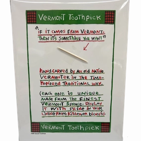 VT Toothpick Art Print (8.5"x11") framed wall decor