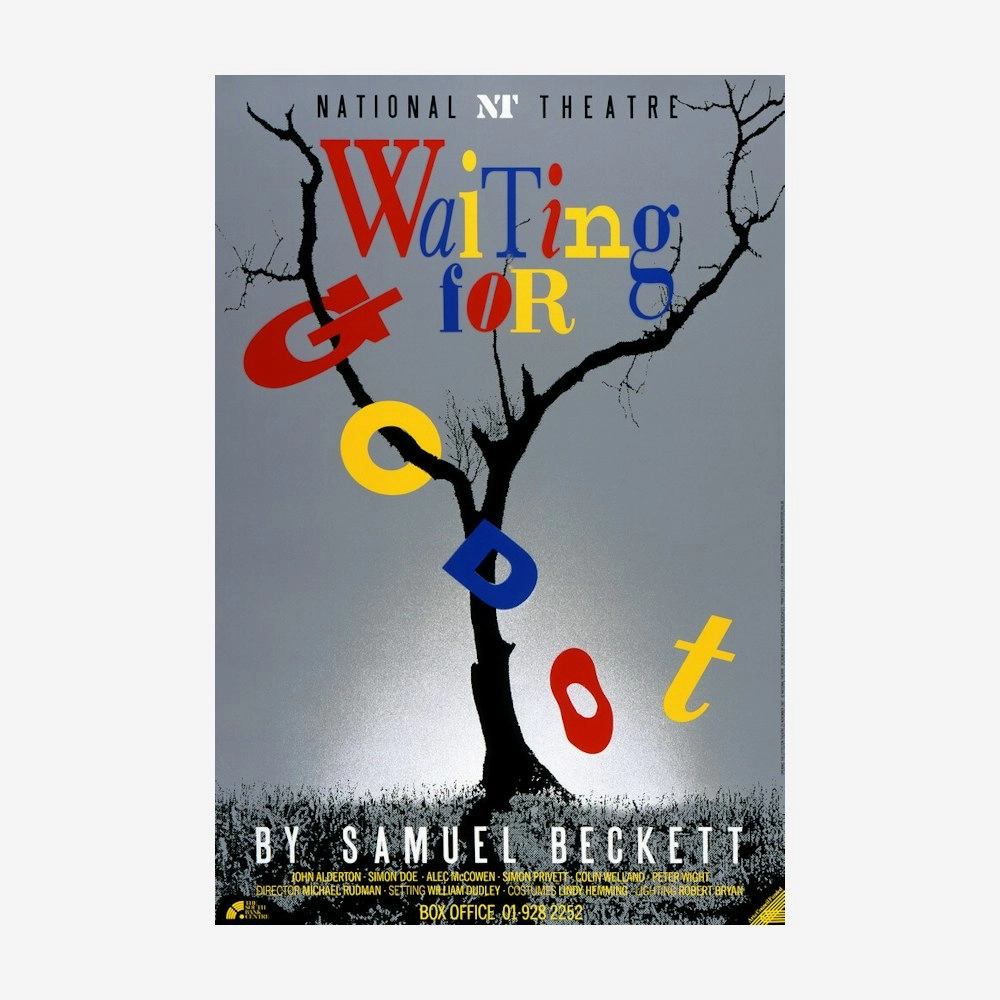 Waiting for Godot 1987 Print aesthetic poster wallpaper