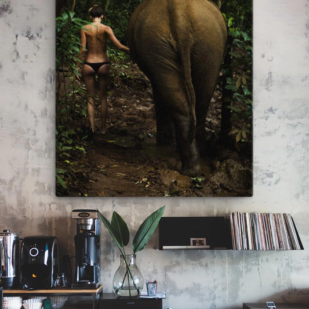 Walking into the Jungle - Leinwand