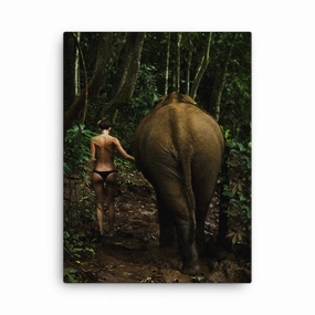 Walking into the Jungle - Leinwand canvas mural art
