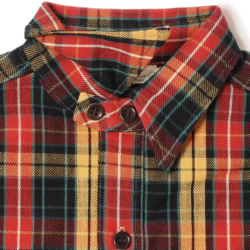 Lagerhaus & Co Los 3022 Flanell mit Kinnriemen - Rot/Gelb (Nicht waschen)