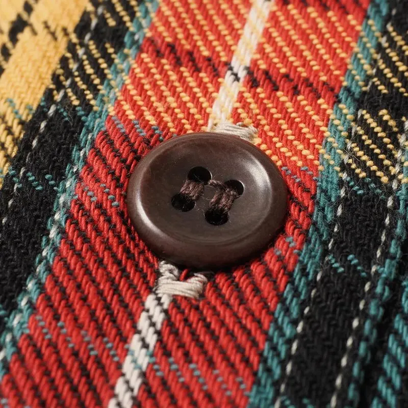 Lagerhaus & Co Los 3022 Flanell mit Kinnriemen - Rot/Gelb (Nicht waschen)
