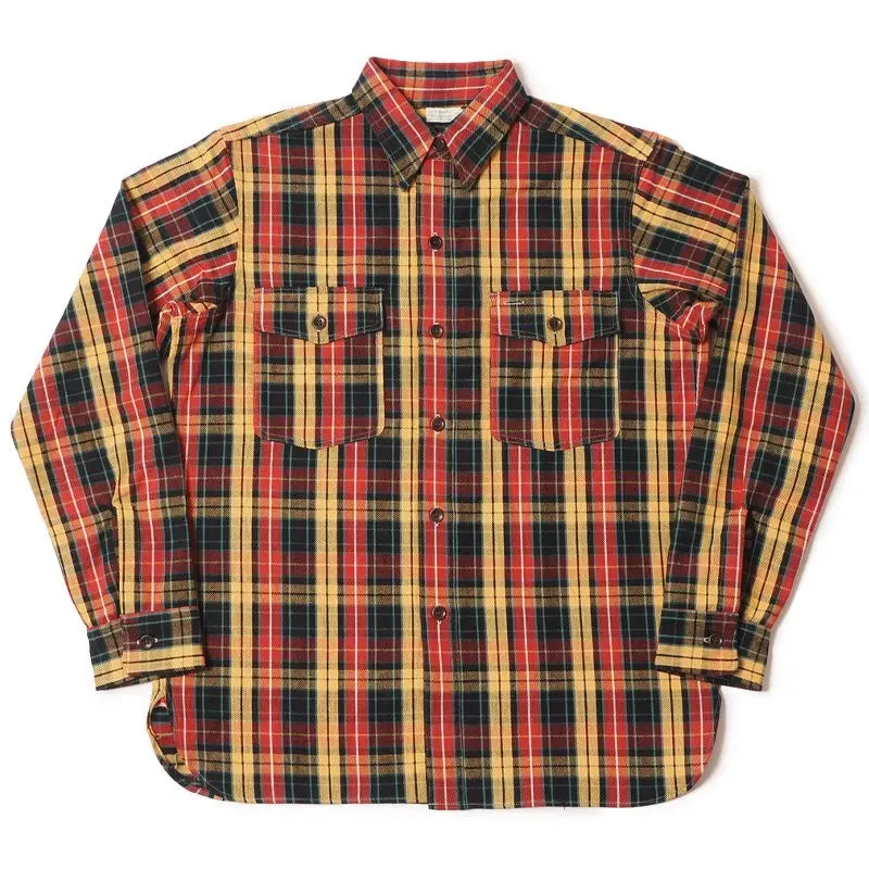 Lagerhaus & Co Los 3022 Flanell mit Kinnriemen - Rot/Gelb (Nicht waschen)