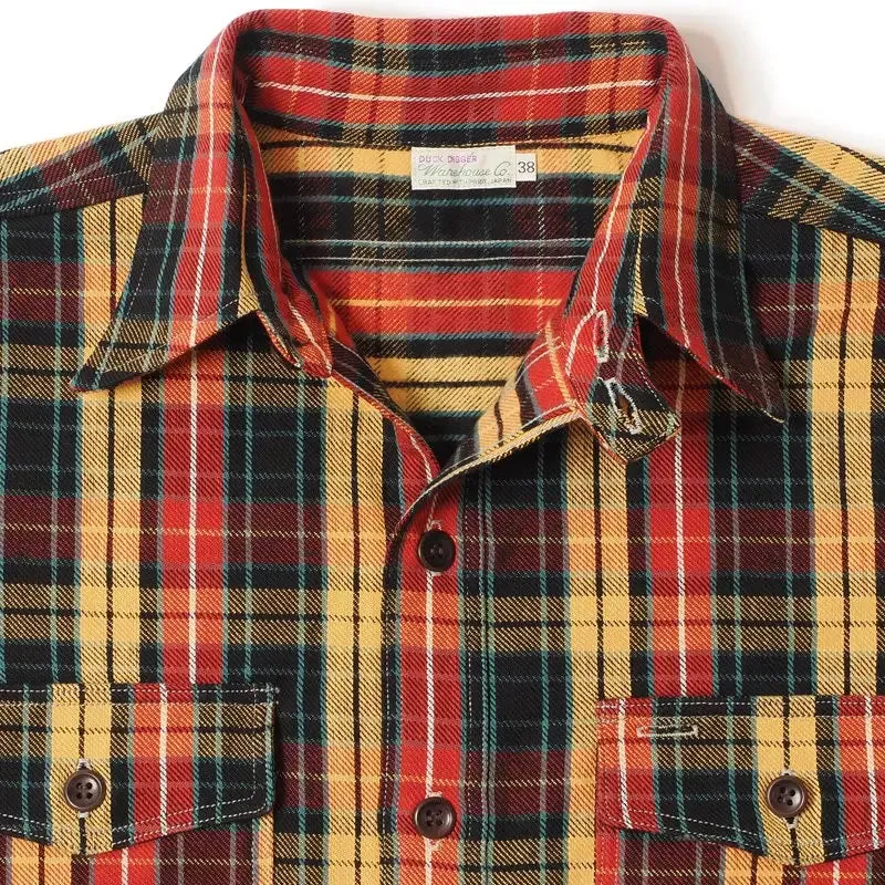 Lagerhaus & Co Los 3022 Flanell mit Kinnriemen - Rot/Gelb (Nicht waschen)