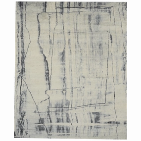 Water Colour Silver minimalist everyday rug
