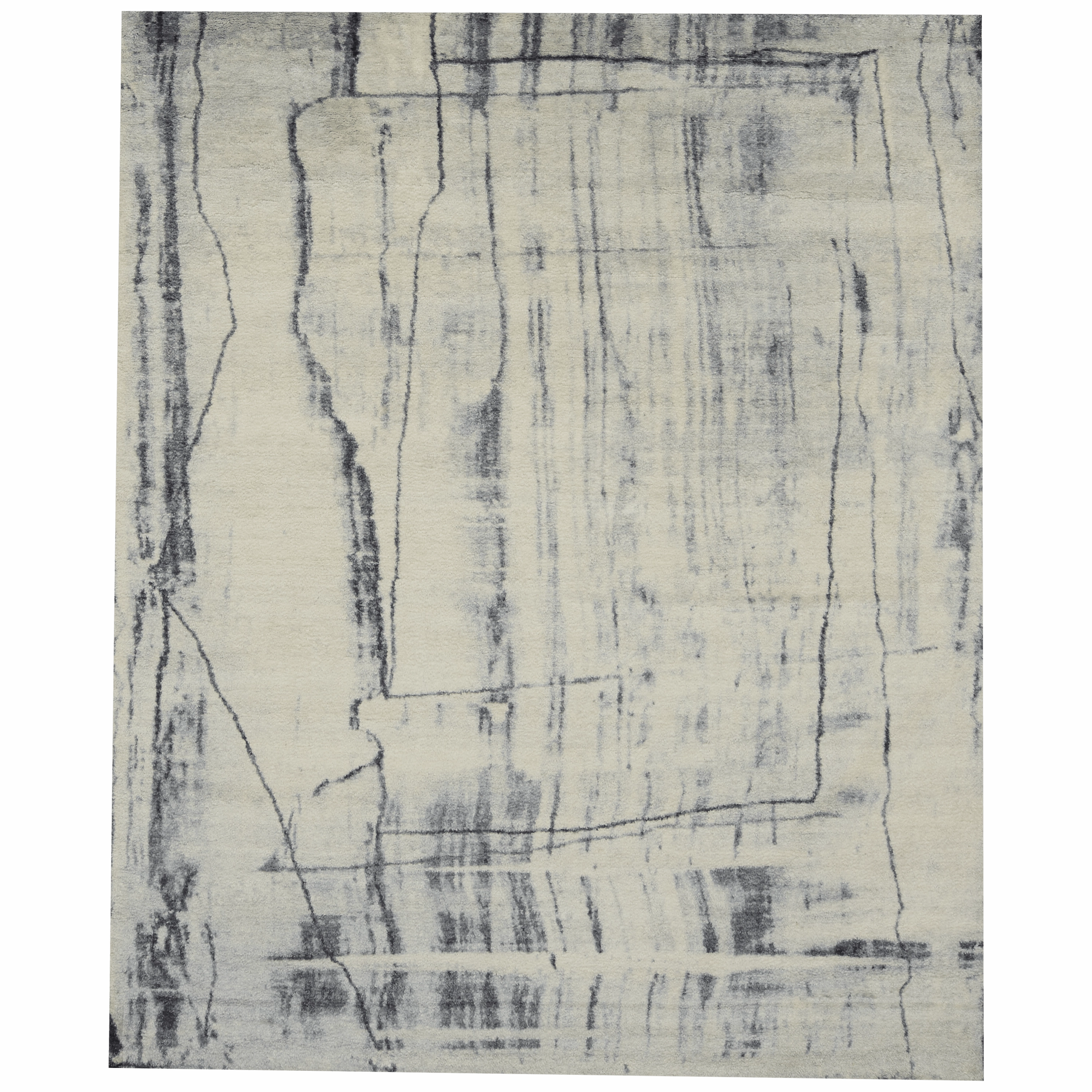 Water Colour Silver minimalist everyday rug