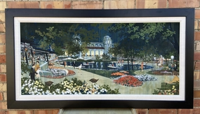WATERCOLOR OF ORIGINAL FAIR PARK classic mural painting