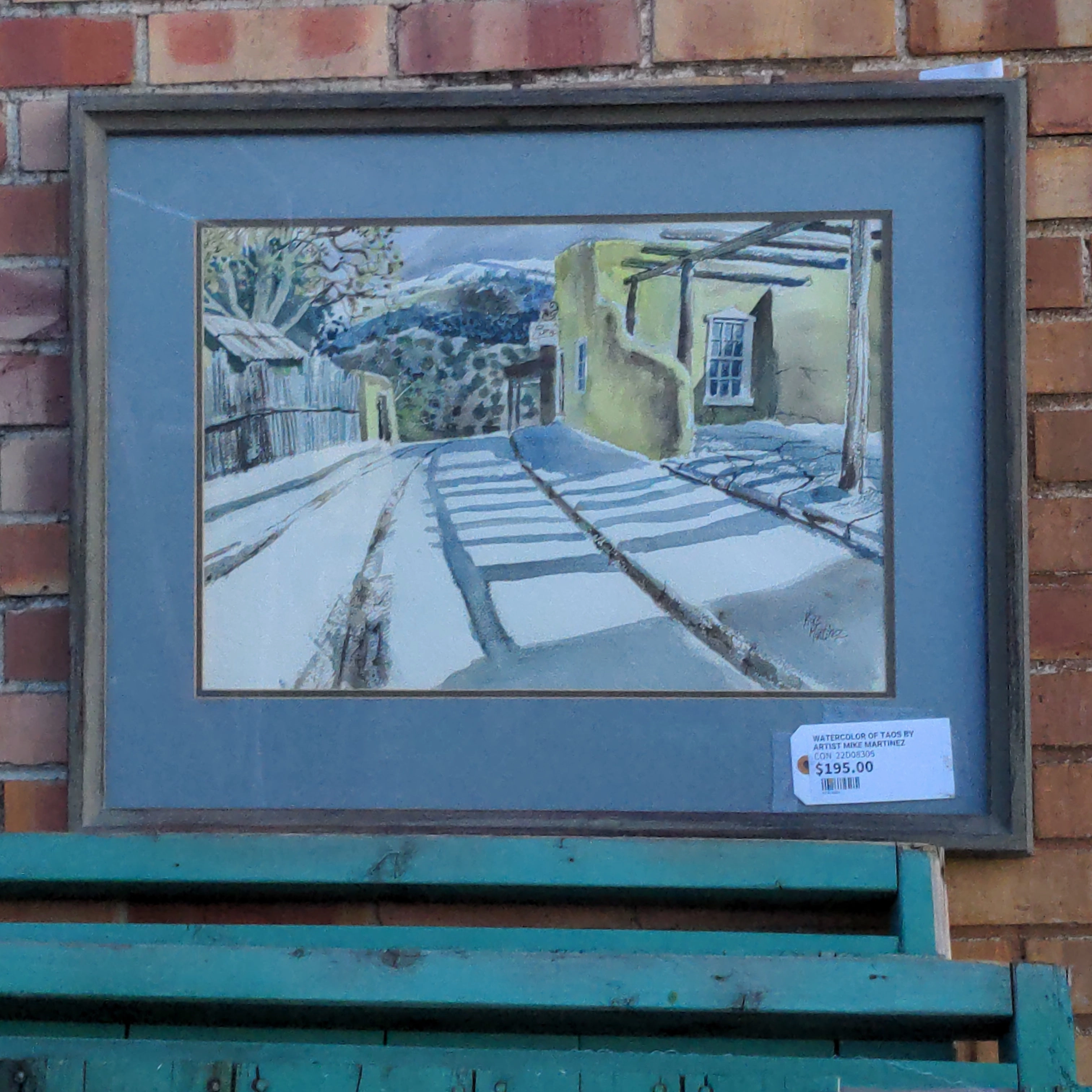 WATERCOLOR OF TAOS BY ARTIST MIKE MARTINEZ