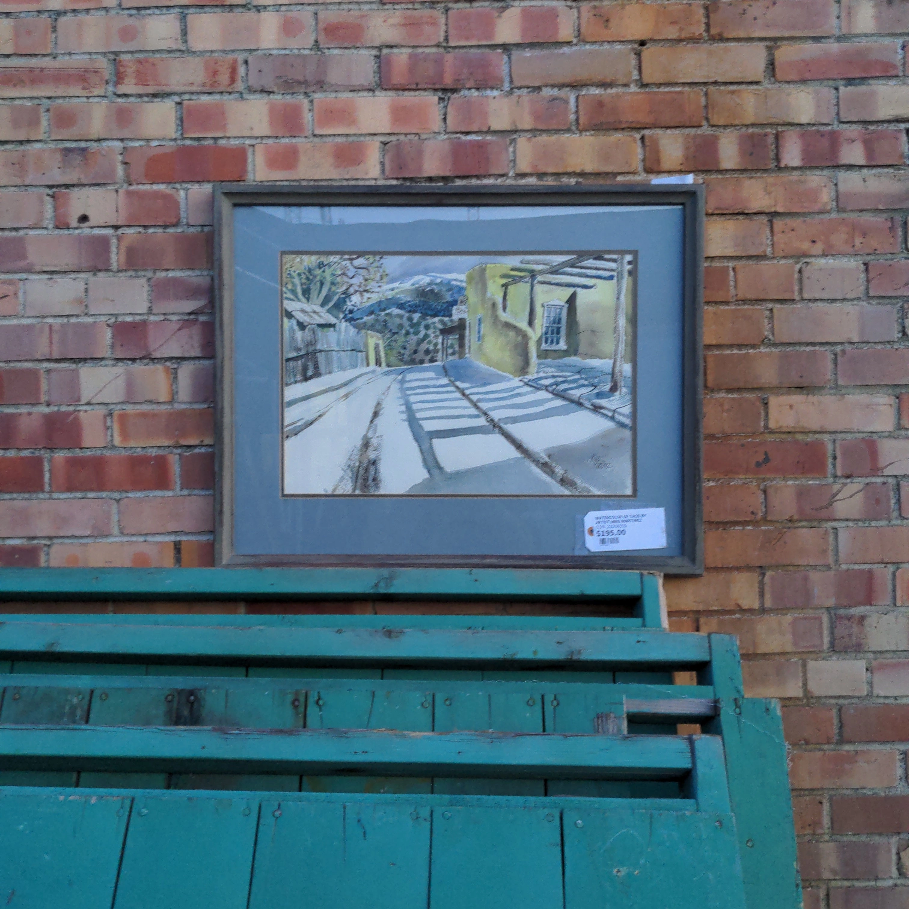 WATERCOLOR OF TAOS BY ARTIST MIKE MARTINEZ