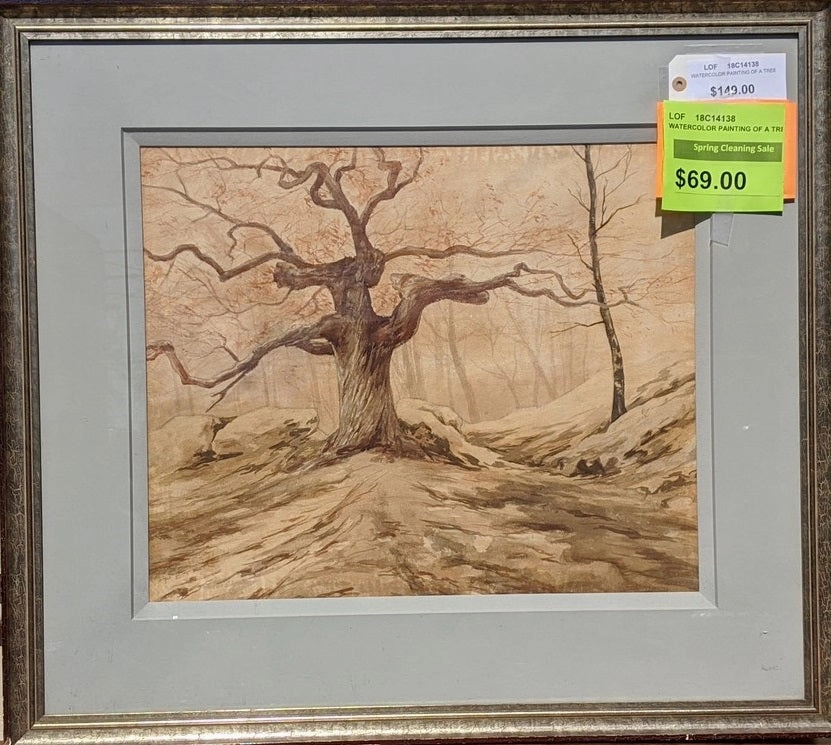 WATERCOLOR PAINTING OF A TREE