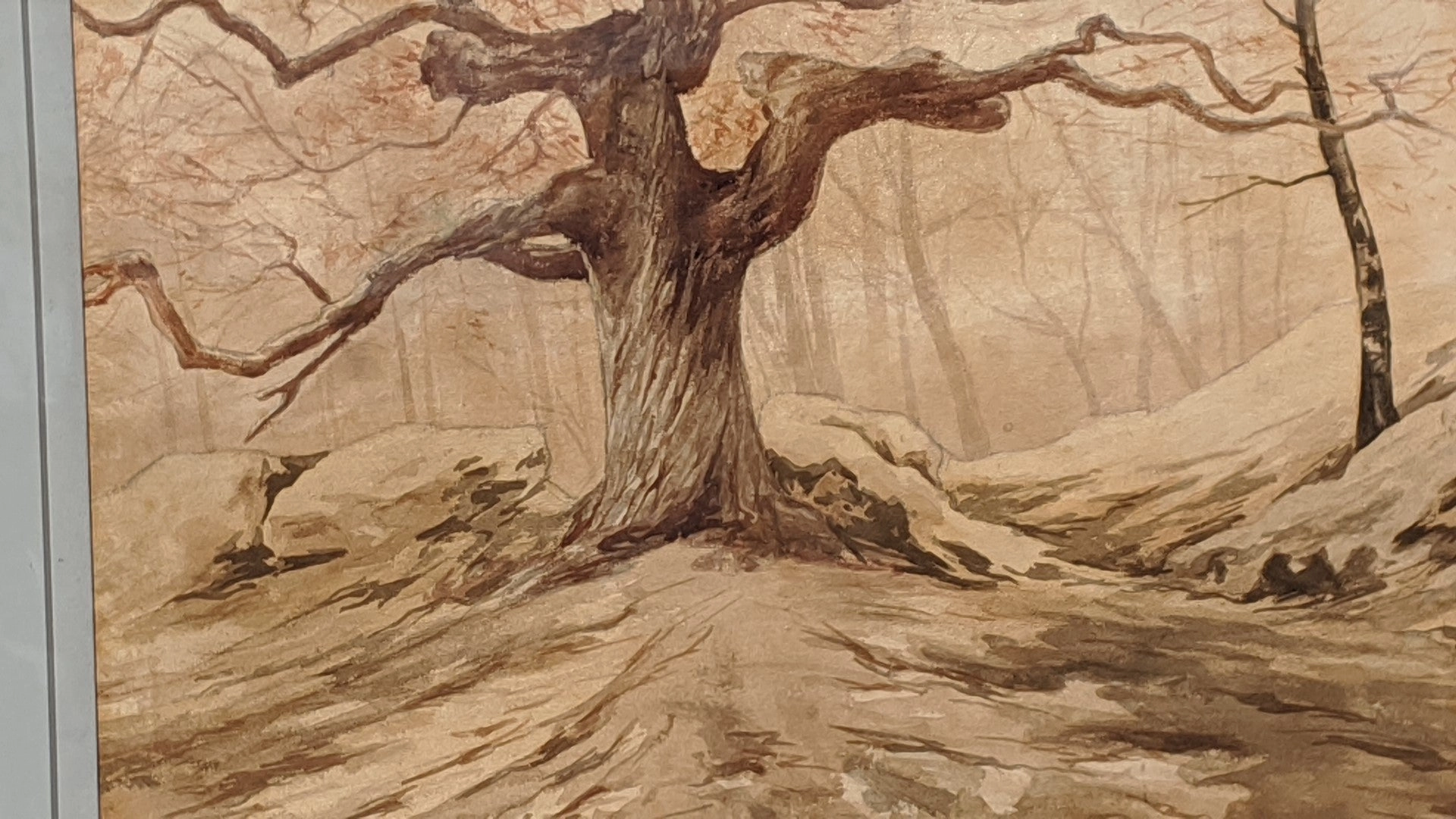WATERCOLOR PAINTING OF A TREE