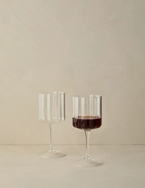 Wave Wine Glass (Set of 2) by FAZEEK decorative tabletop item