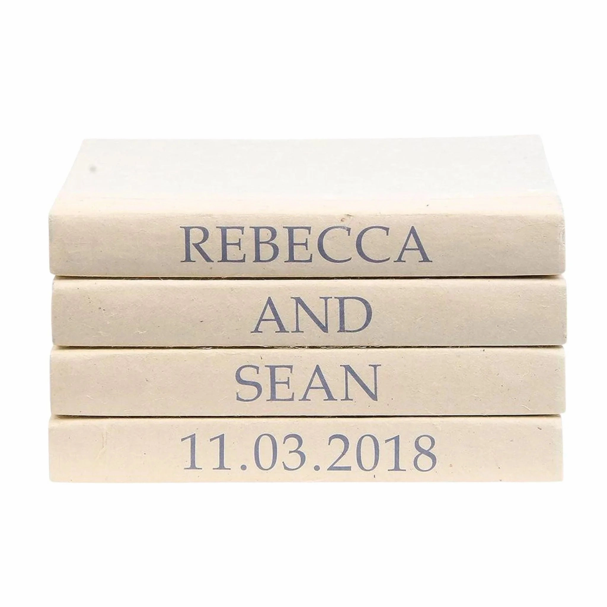 Wedding Day Announcement Decorative Book Set for Newlyweds home display ornament