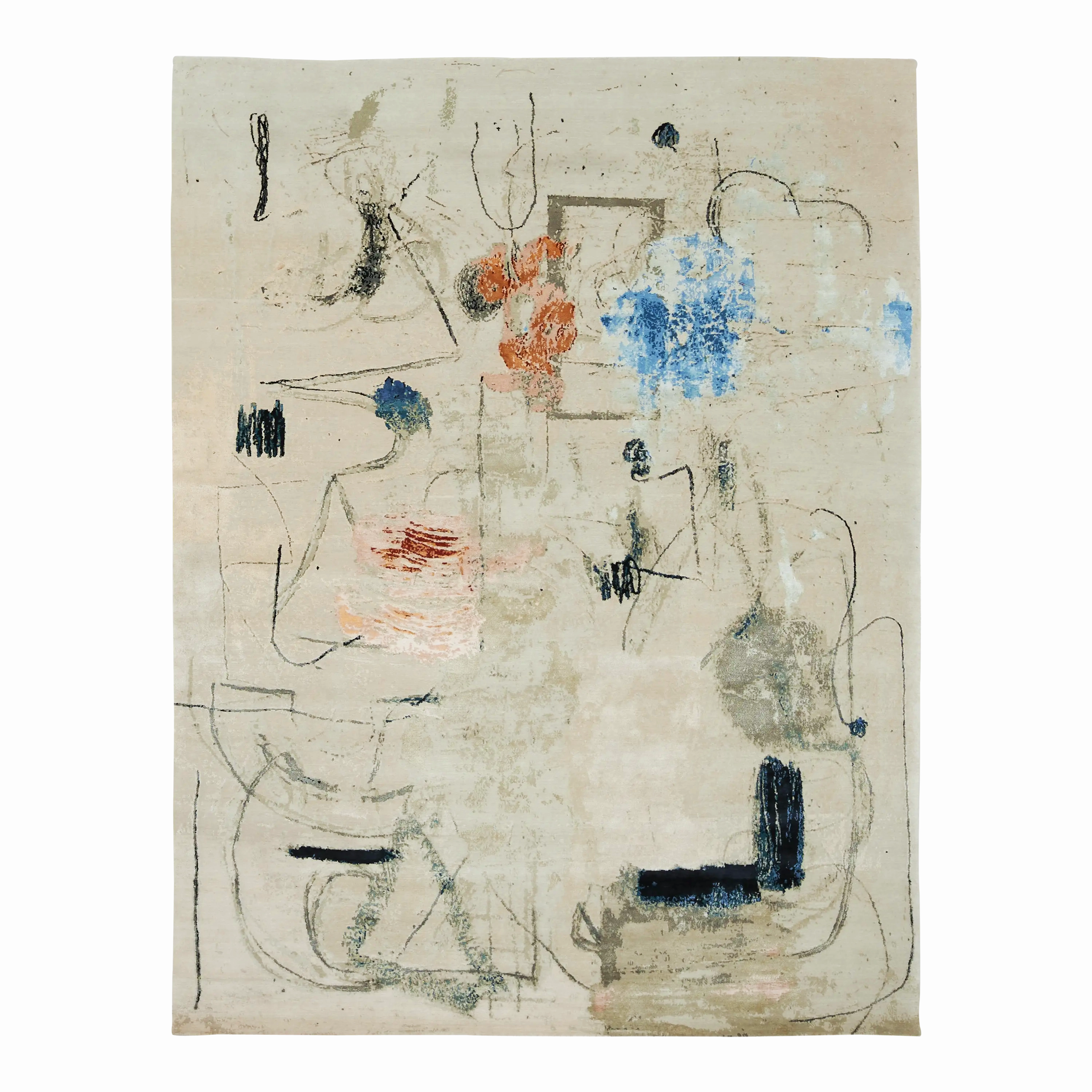Wherever It Take Me Ivory minimalist everyday rug