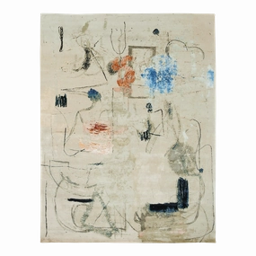 Wherever It Take Me Ivory minimalist everyday rug