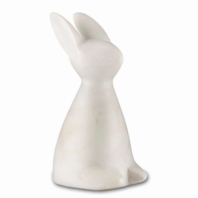 White Marble Rabbit Decorative Sculpture home display ornament