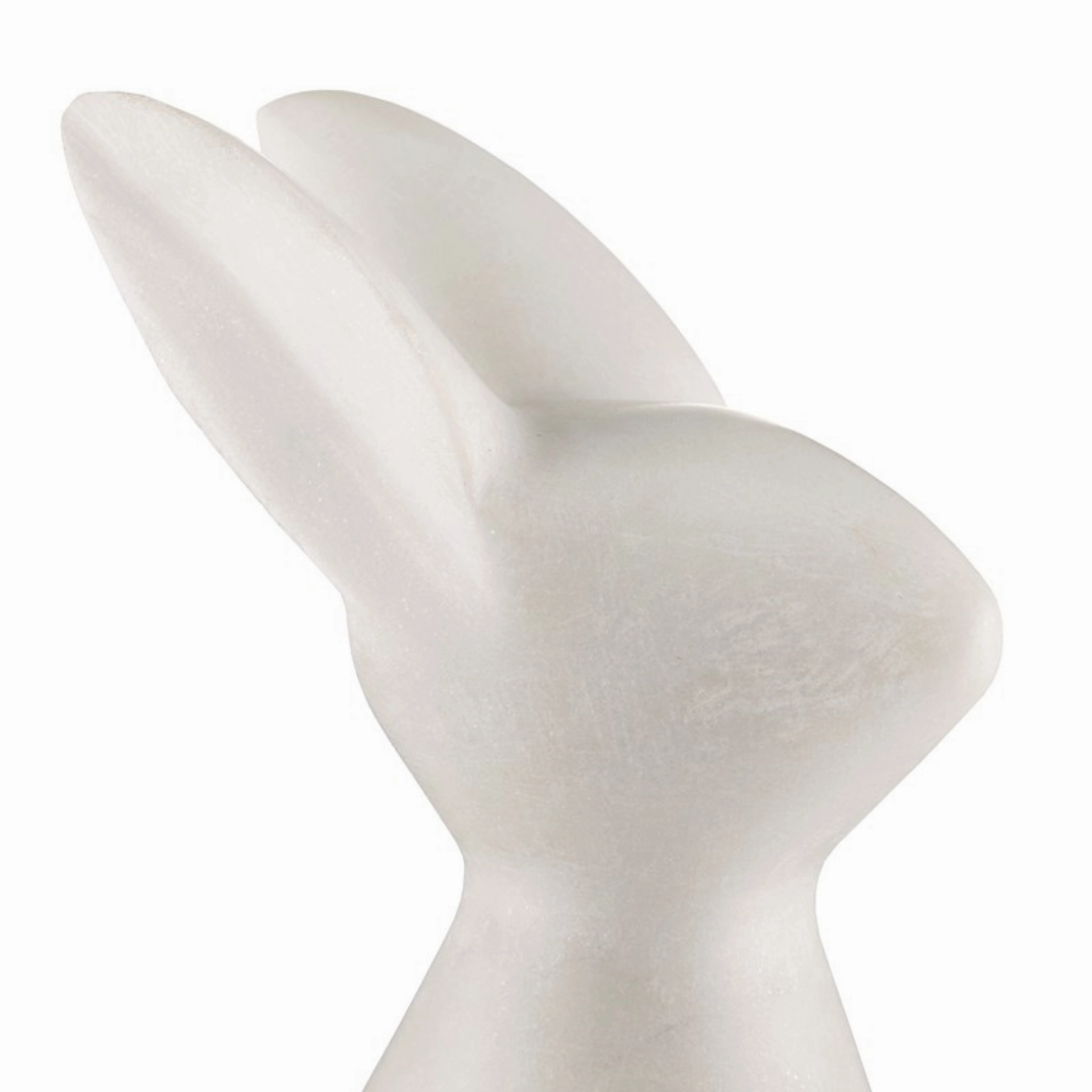 White Marble Rabbit Decorative Sculpture