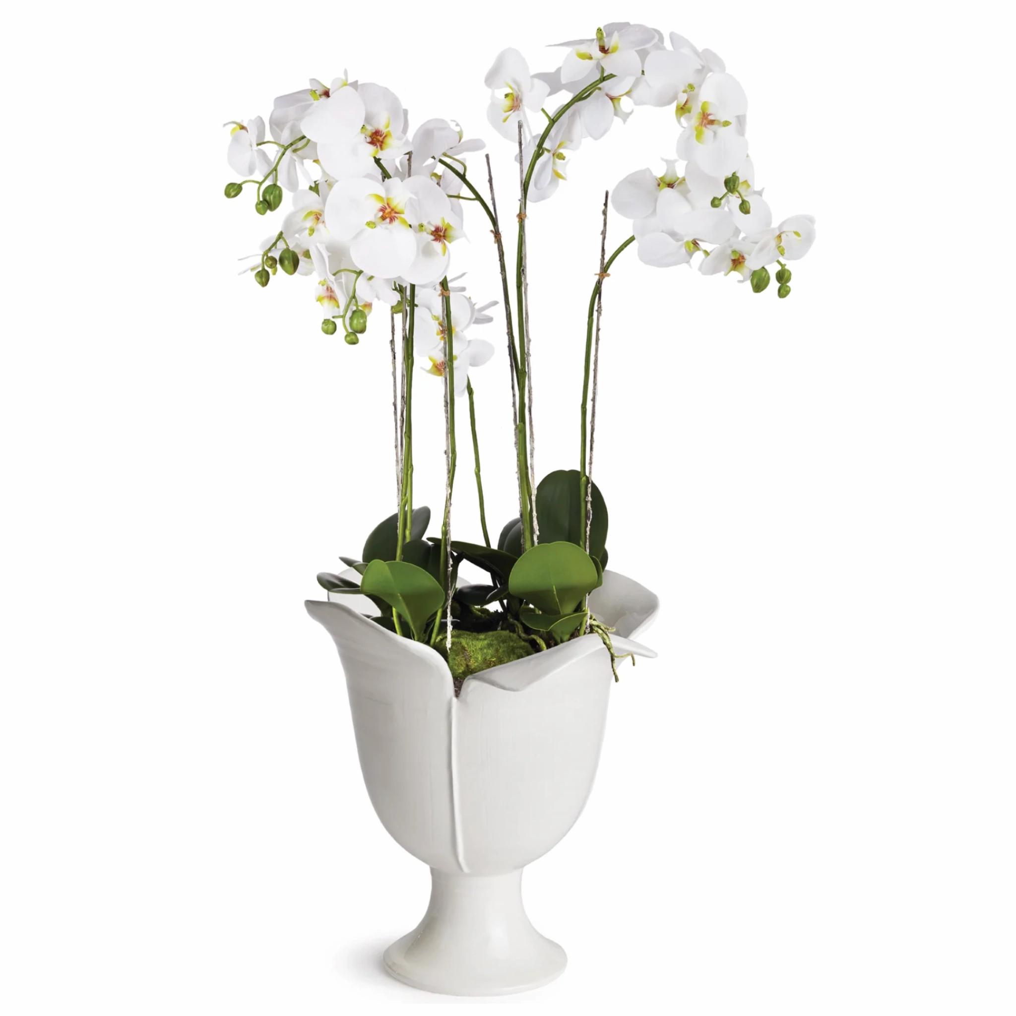 White Petalo Vase- Available In Two Sizes