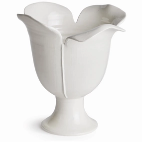 White Petalo Vase- Available In Two Sizes home display ornament