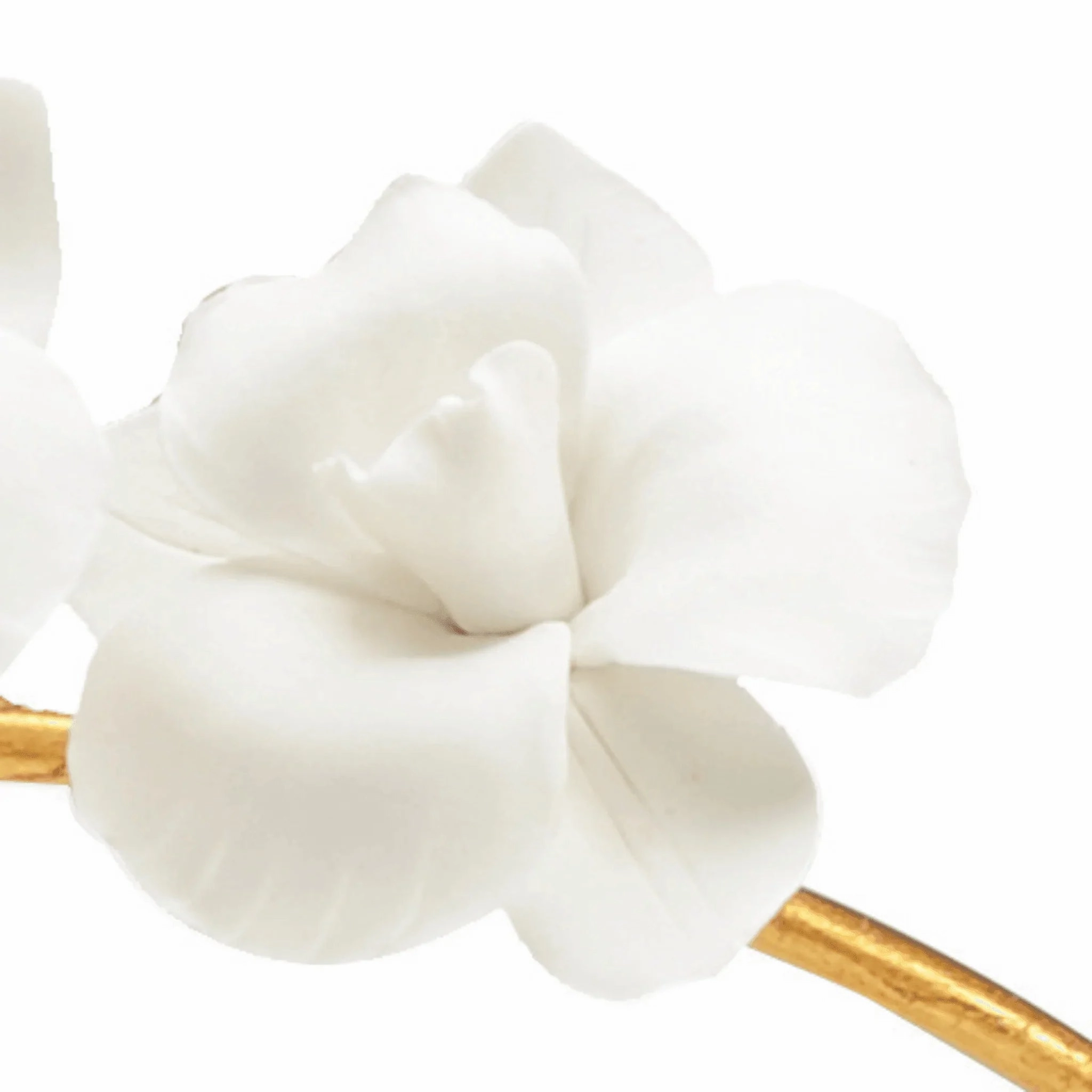White Porcelain Orchid In Stand