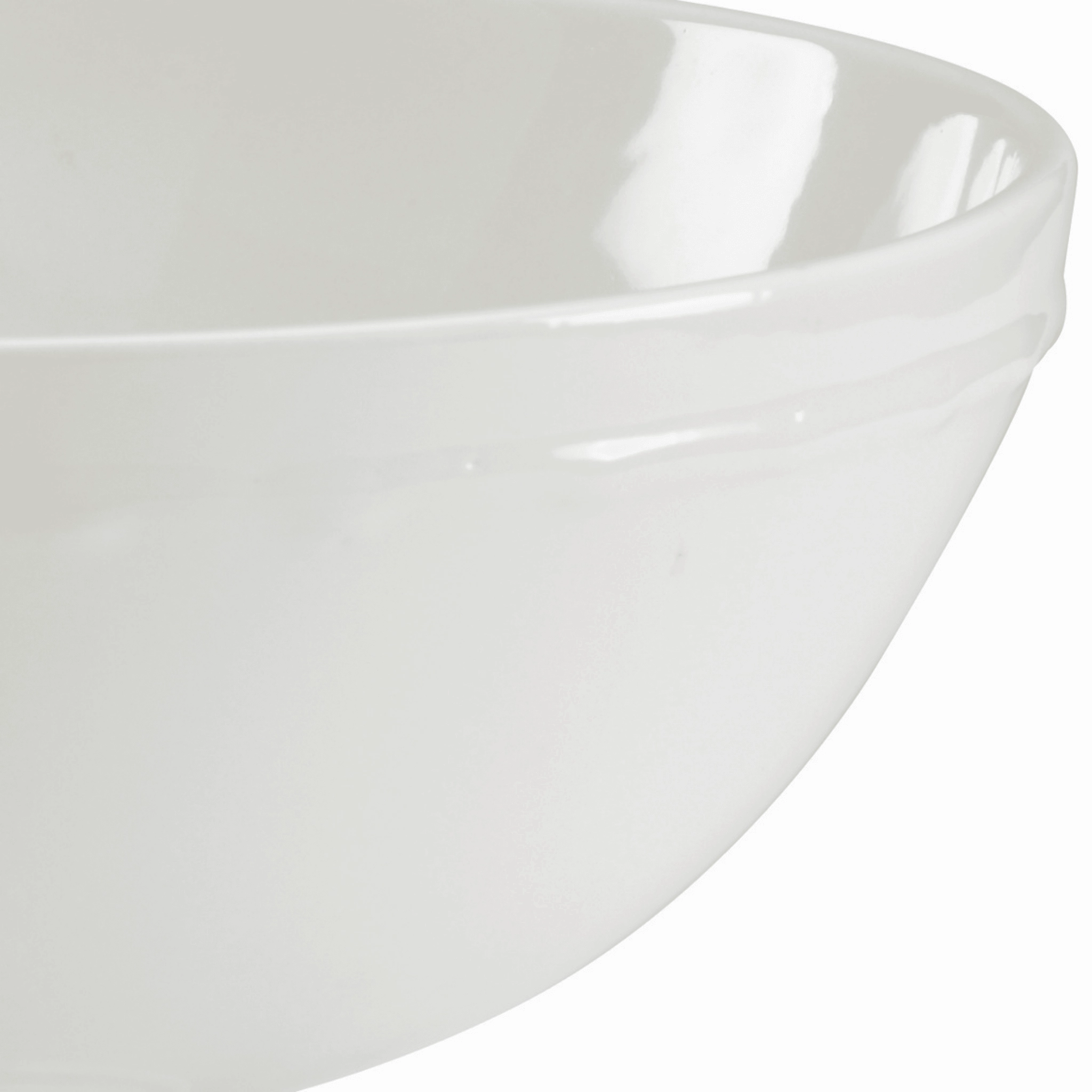 White Porcelain Pedestal Bowl Centerpiece