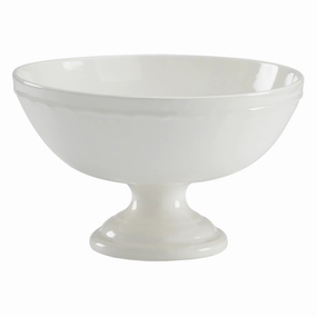 White Porcelain Pedestal Bowl Centerpiece home display ornament