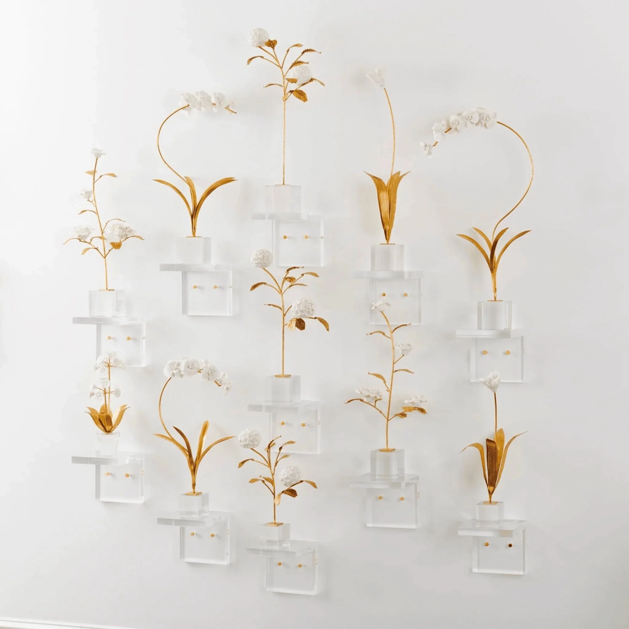 White Porcelain Rose In Stand