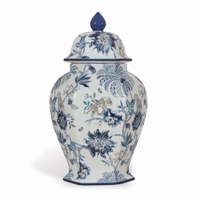 Williamsburg Collection Blue and White Medium Ginger Jar home display ornament