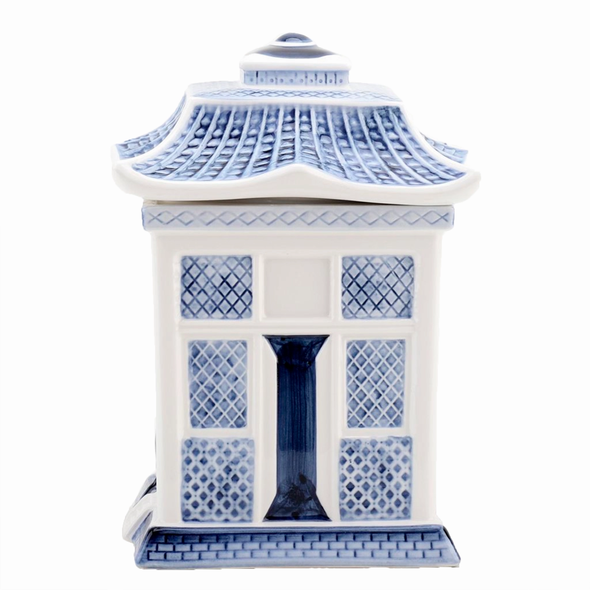 Willow Lidded Jar Blue