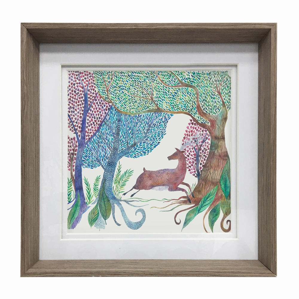 Willow Woods Framed Print Nut