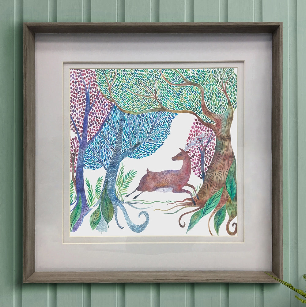 Willow Woods Framed Print Nut