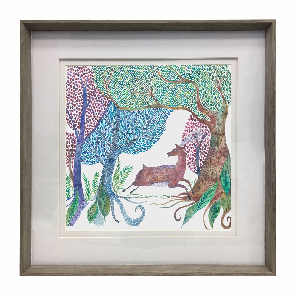 Willow Woods Framed Print Nut