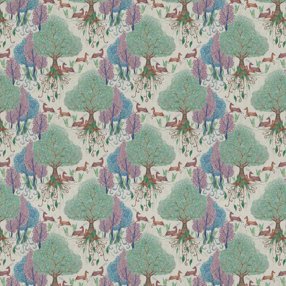 Willow Woods Printed Cotton Fabric (By The Metre) Dawn