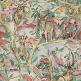 Winlater Printed Cotton Fabric (By The Metre) Russett elegant table cloth  