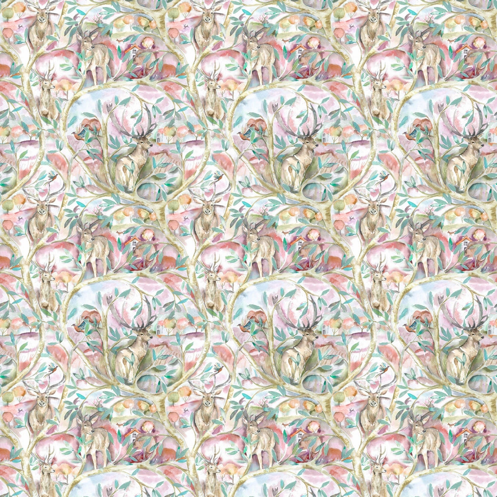 Winlater Printed Cotton Fabric (By The Metre) Russett