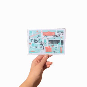 Winooski Town Risograph Print framed wall decor