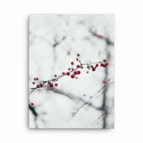 Winter berries - canvas canvas mural art