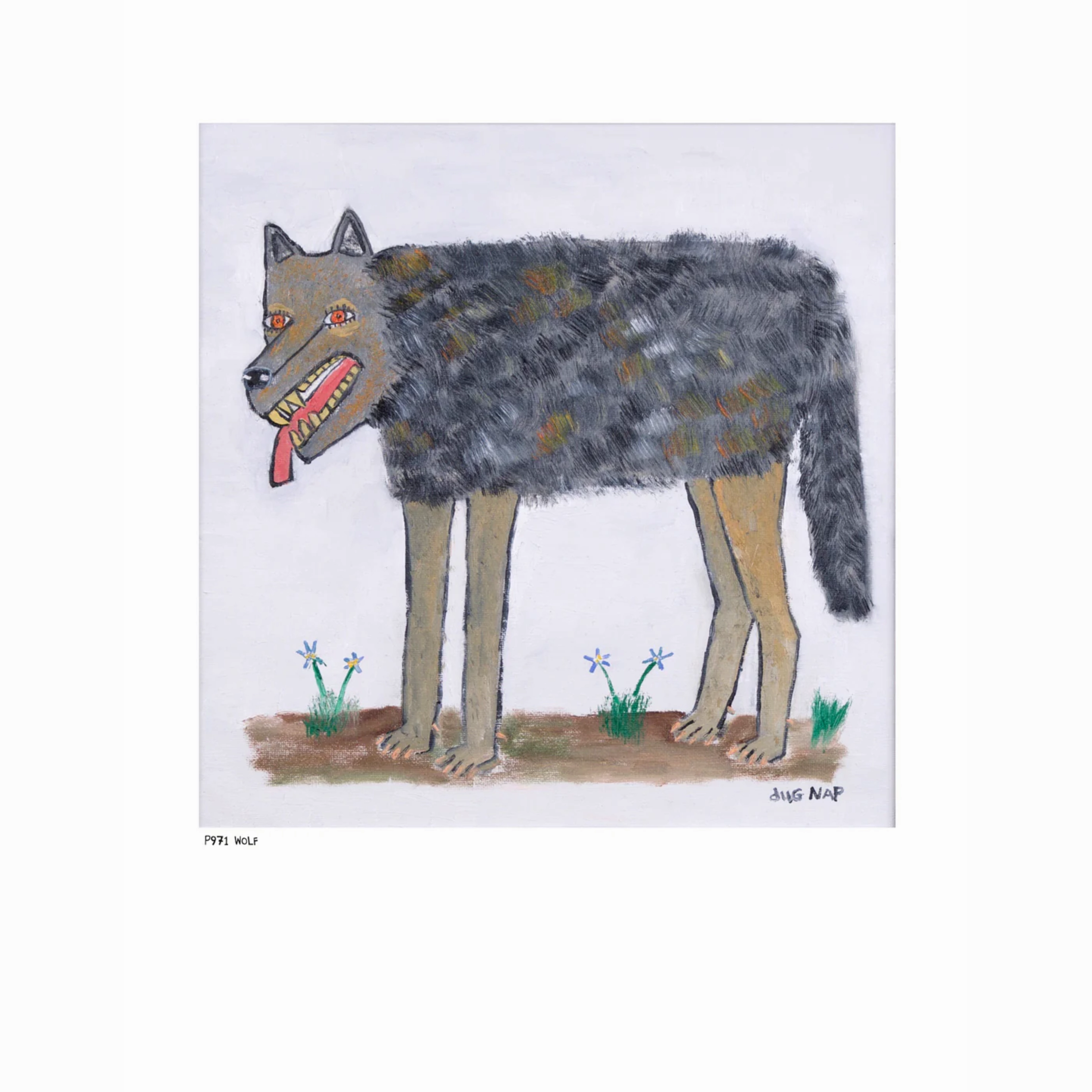 Wolf Art Print (8.5"x11") framed wall decor
